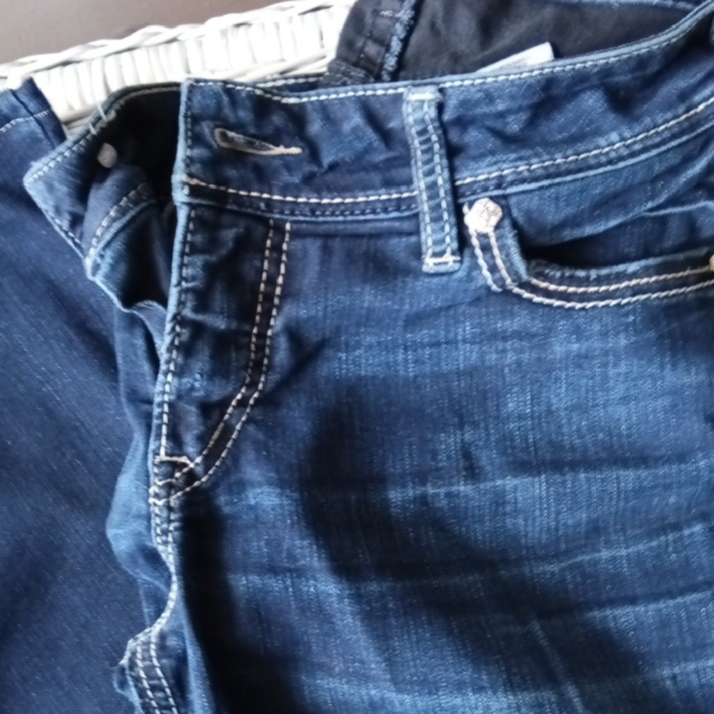 Silver Jeans Blue Stretch Denim with Contrast Stitching